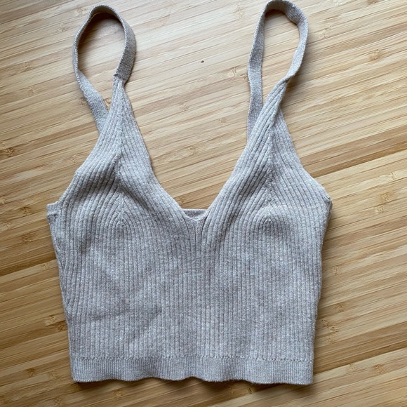 Rib knitted summer tank top - Picture 1 of 3